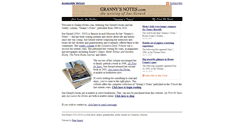 Desktop Screenshot of grannysnotes.com